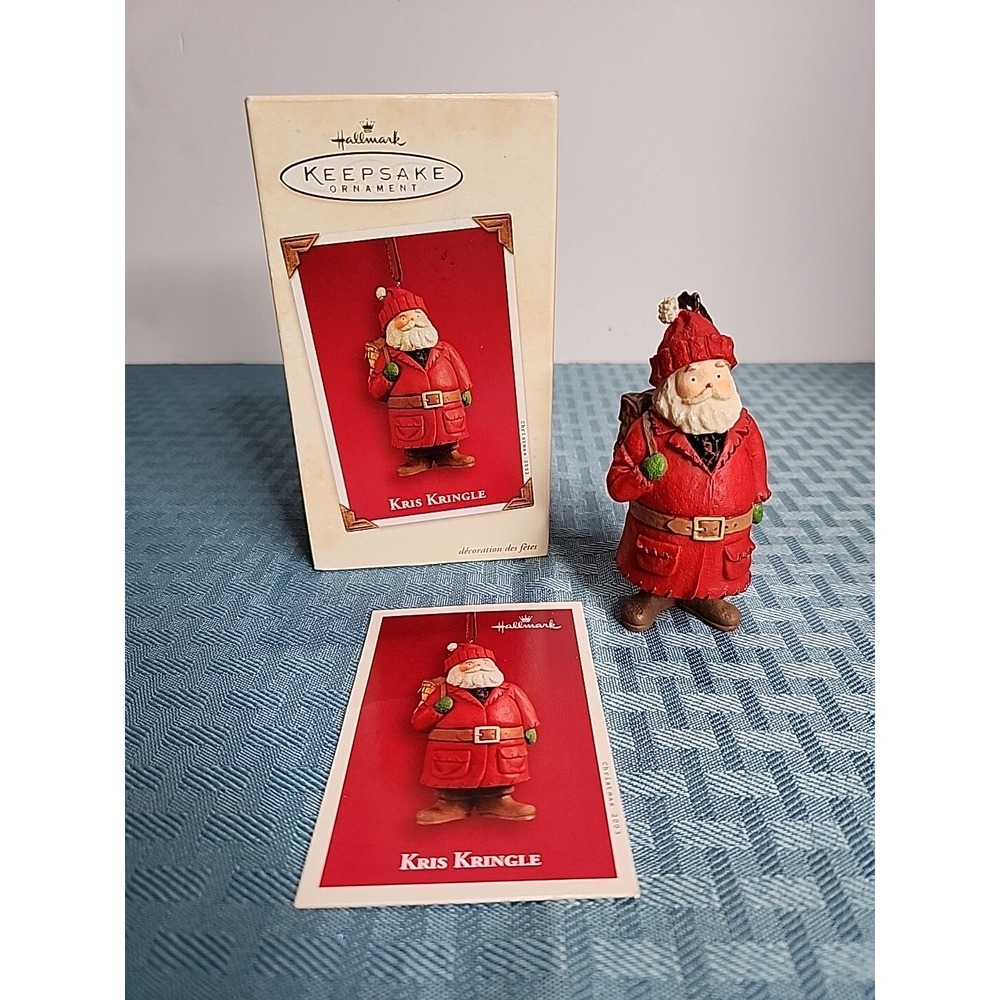 Hallmark Keepsake Kris Kringle Ornament 2003 Santa Sharon Visker PR2917 Box Card